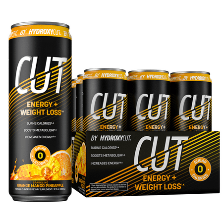 (2 pack) (2 Pack) CUT by Hydroxycut , Energy Drink, Orange Mango Pineapple, 12 Ct