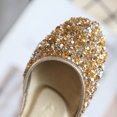 thumbnail image 5 of UTTOASFAY Toddler Shoes Toddler Infant Kids Baby Girls Shoes Pearl Fashion Sequins Single Princess Dance Shoes Gold 11.5-12Years, 5 of 9