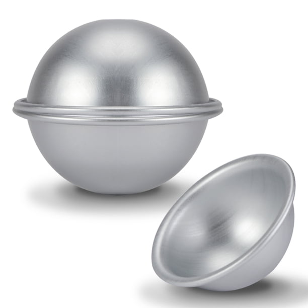 Molde de Semicírculo de 4 Pulgadas Molde para Pastel de Aluminio Molde para Pastel de Hemisferio Molde para Pastel de Esfera Molde para Pastel de Béisbol Pelota Deportiva ANGGREK Otros