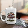 thumbnail image 4 of Grandpasaurus Mug Don't Mess With Grandpa You'll Get Jurasskicked Fathers Day Idea for Grandfather From Grandchildren Funny Dinosaur Birthday Present 11 or 15 oz. White Ceramic Coffee Tea Cup for Men, 4 of 7