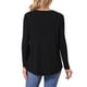 thumbnail image 3 of Camiseta de manga larga de cuello redondo para mujer INSPIRE CHIC, cómoda y elegante, ideal para uso diario casual, tamaño S, color negro, 3 of 6