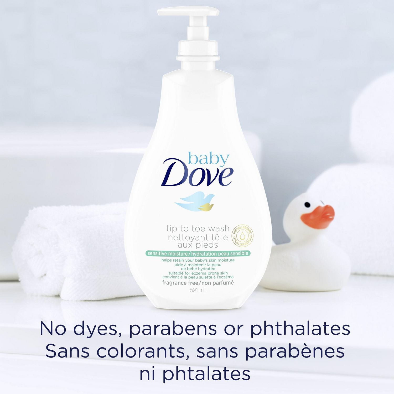 Nettoyant Baby Dove Hydratation Peau Sensibl Nettoyant Pour Bébés 591ml