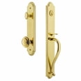 thumbnail image 3 of Grandeur Arcsgrcir_Esetd_Na Arc Solid Brass Rose Dummy Full Plate 'S' Grip Handleset -, 3 of 5