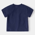 thumbnail image 5 of WUANDIXFA Toddler Short Sleeve Henley Shirt Boys Ribbed T-Shirt (Navy,2-3 Years), 5 of 5