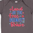 thumbnail image 4 of Inktastic Memorial Day Land of the Free Because of the Brave Boys or Girls Baby Bodysuit, 4 of 5
