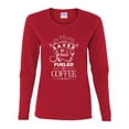 thumbnail image 2 of Wild Bobby Saved By Jesus Fueled By Coffee Inspirational/Christian Women Graphic Long Sleeve Tee, Red, XX-Large, 2 of 5