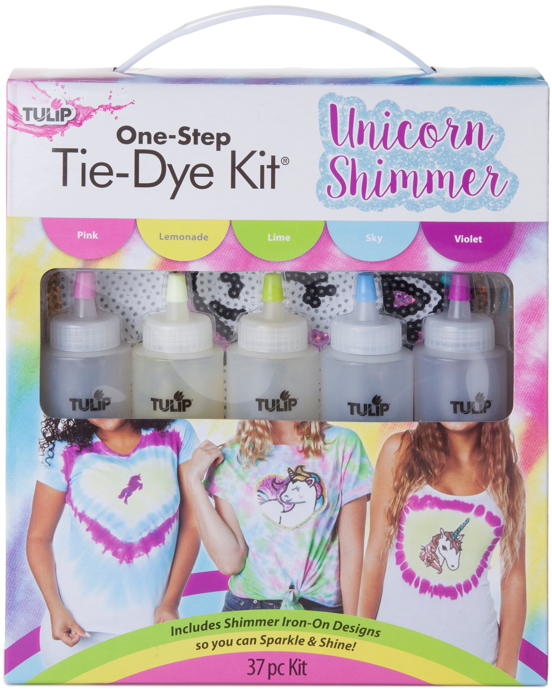 Tulip Unicorn Tie Dye Kit Assorted Colors, 37 Pieces