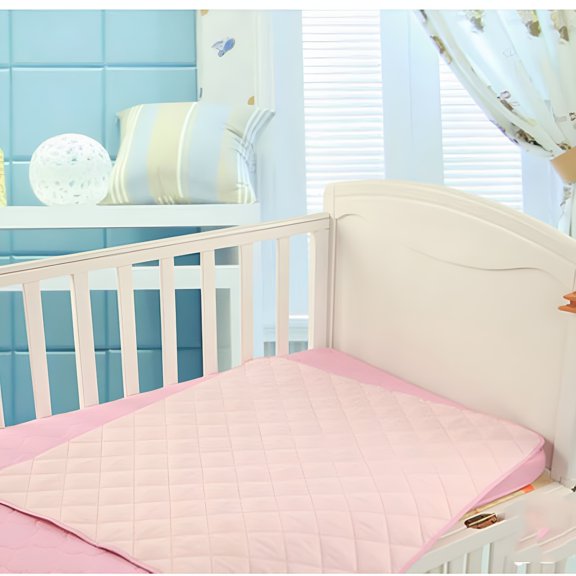 AUQ Baby Waterproof Bed Pad Washable Mattress Pad Reusable Underpads Bed Wetting Incontinence Cover 50*70cm