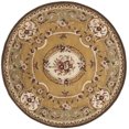 thumbnail image 2 of SAFAVIEH Classic Thomasina Floral Wool Area Rug, Light Gold/Green, 6' x 6' Round, 2 of 11