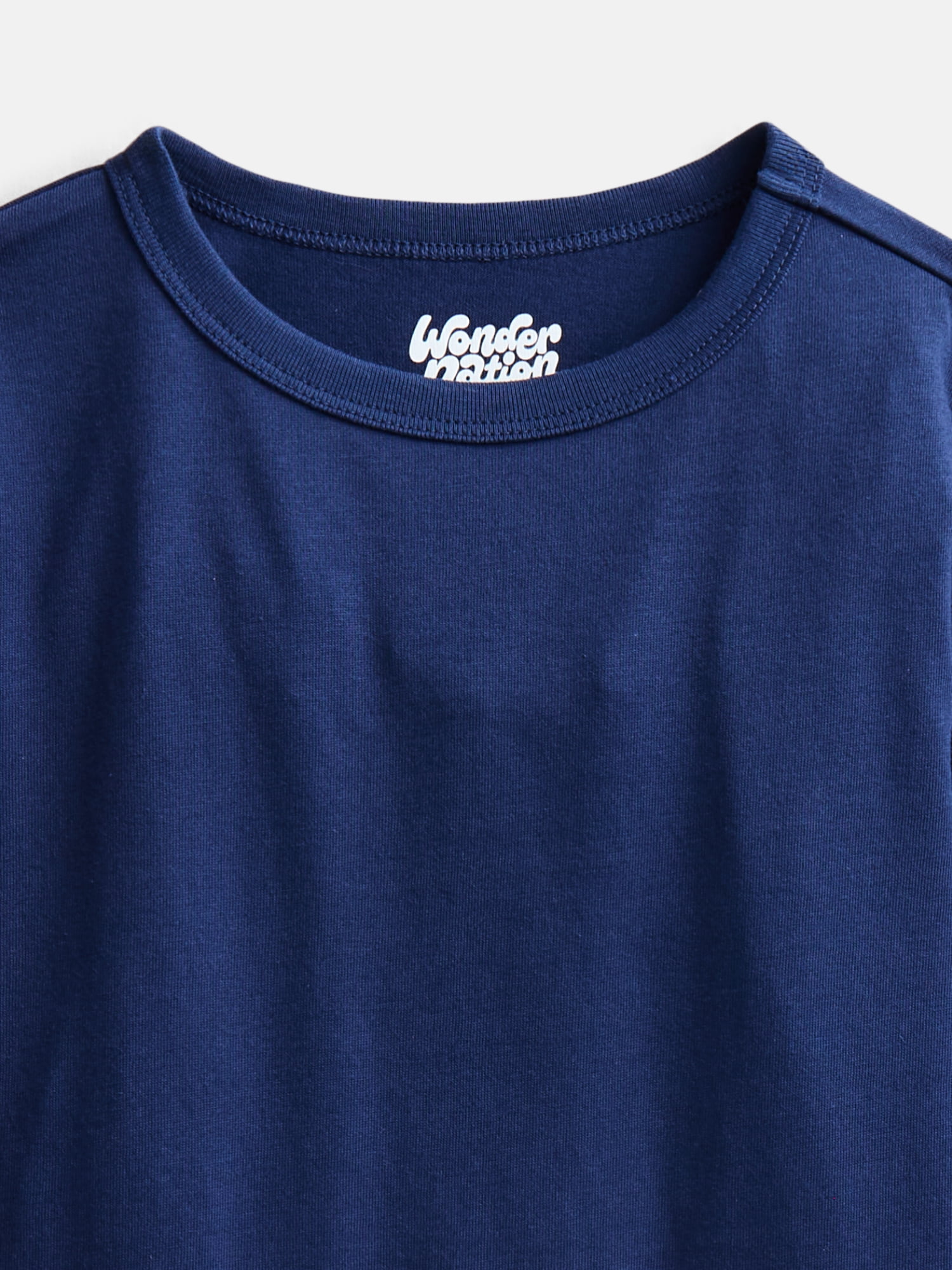 Wonder Nation Boys' Kid Tough Tee with Long Sleeves, Sizes XS-XXL & Husky