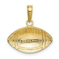 thumbnail image 3 of 14k Yellow Gold Football Charm Pendant, 3 of 4