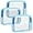 Blue, variant on TSA Approved Toiletry Bag 5 Pack Clear Toiletry Bags - Quart Size Travel Bag, Clear Cosmetic Makeup Bags for Women Men, Carry on Airport Airline Compliant Bag, 5 Colors