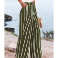 thumbnail image 5 of Women'S Pants Casual Button Up High Waisted Wide Leg Trousers Green XXL, 5 of 7