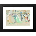 thumbnail image 2 of Wassily Kandinsky 14x11 Black Modern Framed Museum Art Print Titled - The Young Couple (1904), 2 of 5