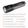 thumbnail image 2 of Mini linterna LED de 1800mAh tipo C Solar recargable 200LM IPX65 resistente al agua, 2 of 9