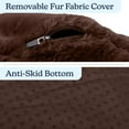 thumbnail image 6 of PETMAKER Dog Bed - Donut Dog Bed and Cat Bed for Medium Pets (Brown), 6 of 11