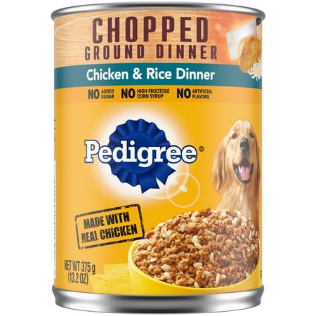 UPC 023100019079 product image for Pedigree Chopped Ground Dinner Chicken and Rice Wet Dog Food  13.2 oz Can | upcitemdb.com