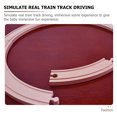 thumbnail image 2 of 6pcs Children's Train Tracks Accessories Wooden Train Tracks Assemble Blocks, 2 of 9