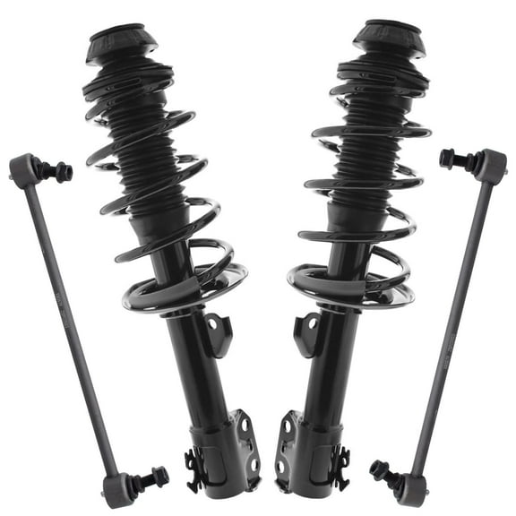 Detroit Axle - 4pc Front Suspension Kit for 2008 2009 2010 Scion xD, 2 Complete Struts with Coil Springs 2 Sway Bar End Links Replacement