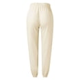 thumbnail image 5 of Zylarhe Women's Pants Women's Stretch Elastic Waist Soft Comfortable Casual Trousers with Side Pockets for Everyday Wear, 5 of 6