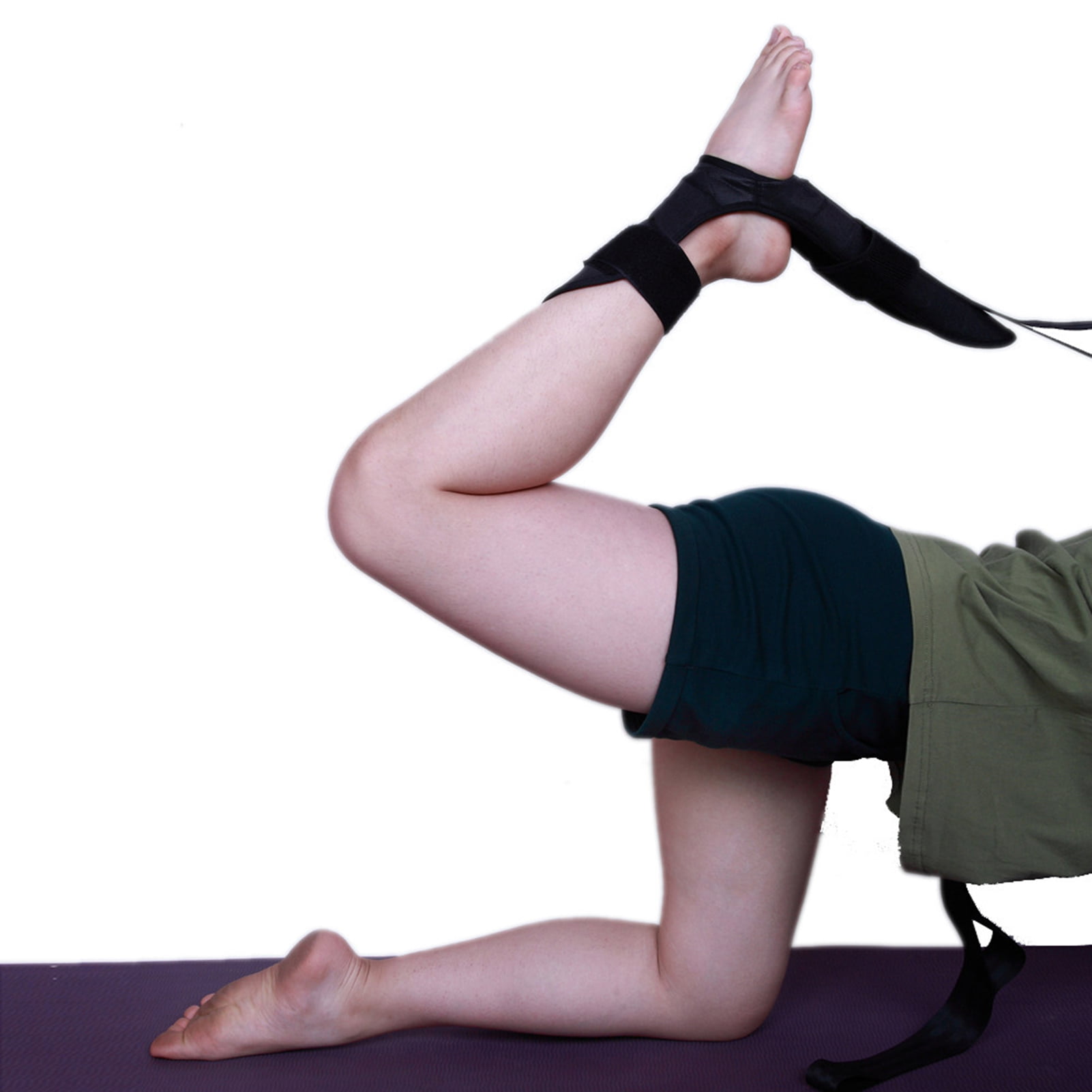 Pilates Stretching Belt Yoga Leg Stretcher Strap Resistance Band W/ Door Anchor 