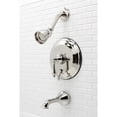 thumbnail image 2 of Kingston Brass KB36360AL Restoration Tub and Shower Faucet, Polished Nickel, 2 of 3