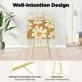 thumbnail image 4 of Champagne Gold Wedding Easel Stand, Adjustable Height & Angle, Durable Steel Pipe Frame, Foldable, Anti-Slip Feet for Picture Display - 5kg Capacity, 4 of 13