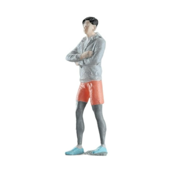 QccHieUs 1:64 Mini Figure Model Art Crafts Collection Simulation People Figure Artificial Sports Man