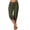 Army Green, variant on Levmjia Women's Capri Pants High Waisted Workout Pants Athletic Joggers with Pockets Drawstring Cuffed Ankle Trousers for Women