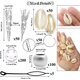 thumbnail image 5 of lote De 455 Accesorios En Aluminio Para Cheveux, 5 of 5