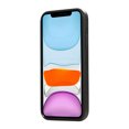 thumbnail image 4 of for iPhone X/XS PU Leather Case, Card Slots and Zipper Pocket Kickstand, Classic Protective Shockproof Lightweight Ultra Slim lip Case Finger Ring Wrist Strap for iPhone X/XS, Black, 4 of 7