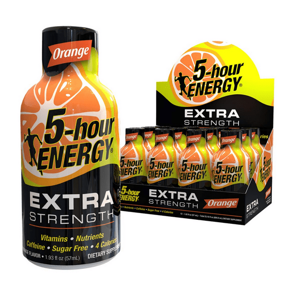 5-hour Energy Shot, Extra Strength, Orange (1.93 oz., 12 Count)