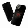 thumbnail image 3 of Dark Radiant Heart Phone Case, Gothic Sacred Heart Design with Silver Rays on Black, Slim Phone Protective Case for iPhone 16 15 14 13 12 Pro Max Mini, 3 of 6