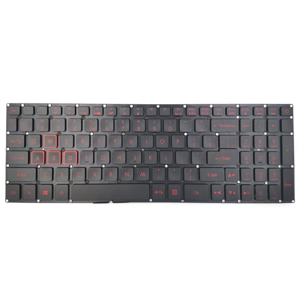 Monstrate Teclado retroiluminado incorporado con tecla multimedia Interfaz PS/2 Teclado Accesorios para computadora portátil Reemplazo de piezas Juegos de teclado y mouse para computadora