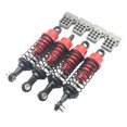thumbnail image 2 of Amortiguador de Aluminio de 4 Piezas para 1/16 RC Semi-pickup & Pickup Truck - Rojo Sunnimix amortiguador de coche rc, 2 of 6