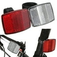 thumbnail image 4 of Unatoiry Bike Reflector Night Cycling Safety Plastic Reflective Light Bicycle Accessory red 1Set, 4 of 6
