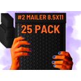 thumbnail image 5 of 8.5"x11" (#2 Size) Black Hard Shell Poly Bubble Mailers – 25 Pack | USA Durable Bubble Mailers LLC | Padded Shipping Envelopes – Tear-Resistant, Self-Seal, Lightweight, 5 of 11
