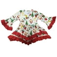 thumbnail image 1 of Little Girls' Christmas Tree Santa Box Holiday Birthday Party Flower Girl Dress Red 5 L (P500933P), 1 of 2