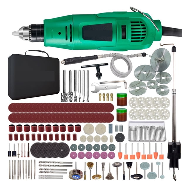 Mini Electric Drill Engraver Rotary Tool Polishing Machine 180W Power Tool Variable Speed Engraving Pen With Accessories ,Compact and Lightweight Portable
