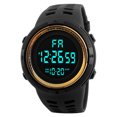 thumbnail image 2 of Eosunjian LED Digital Watch Electronics Waterproof Adjustable Wrist Strap Large Screen Date And Day Time Display Legible Accurate Display 12/24 Hourly Electric Product Golden, 2 of 13