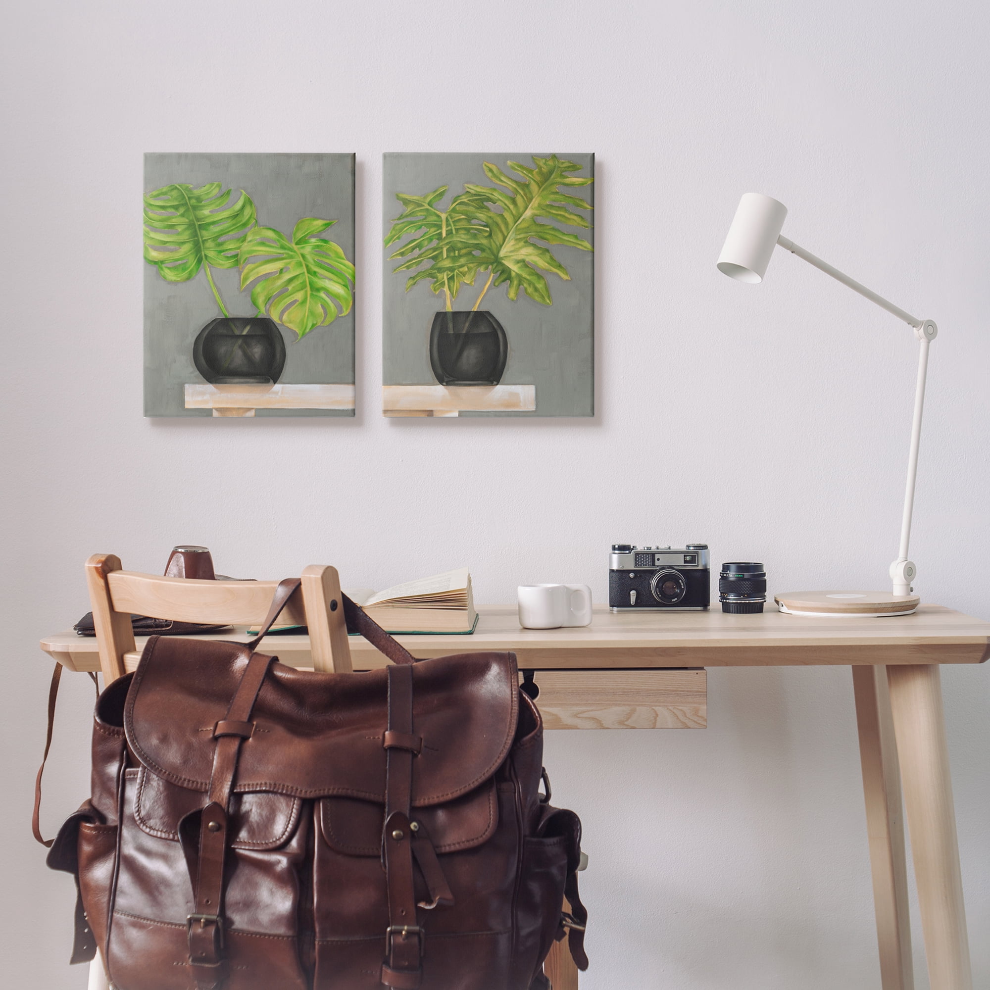 Stupell Indtries Tropical Plant Fronds Monstera Interior Still Life,16 x 20,Design by Jennifer Goldberger&nbsp;