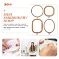 thumbnail image 2 of Shisuyan 4pcs Embroidery Hoops Durable Reusable Cross Stitching Circles Various Shapes For Diy Crafts And Beginners, 2 of 8