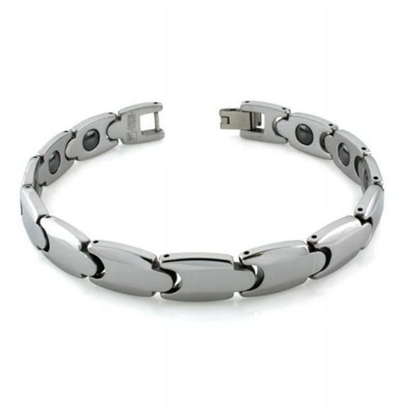 Tungsten Carbide Mens Link Bracelet
