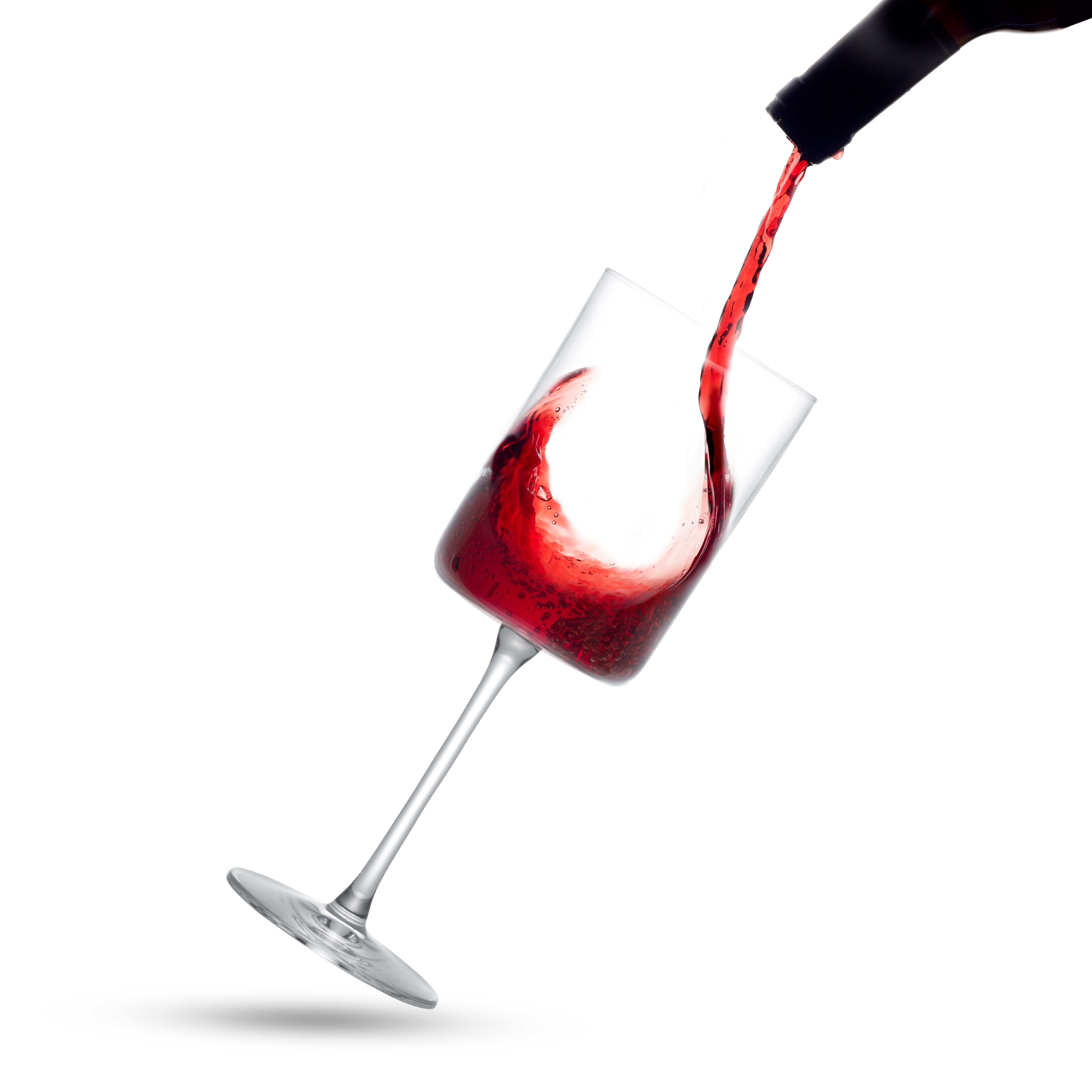 JoyJolt Claire Stemmed Red Wine Glasses Set of 4