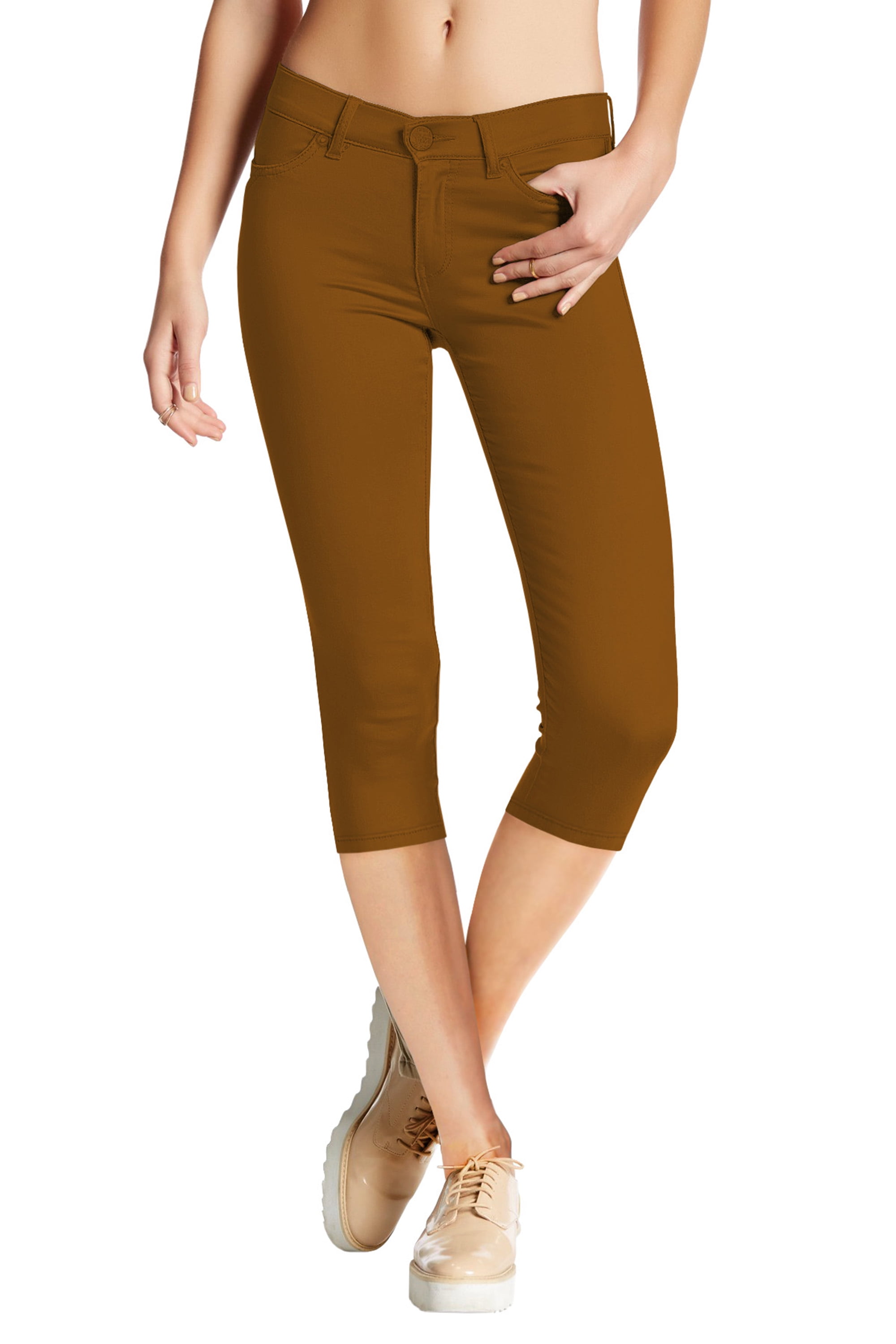 Hybrid and Company Women's Hyper Stretch Denim Capri Jeans