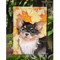 thumbnail image 3 of Carolines Treasures BB9529GF Long Haired Chihuahua Fall Flag Garden Size, 3 of 3