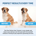 Paw Perfect Pet Hair Clipper Rechargeable Pet Hair Trimmer for Dogs