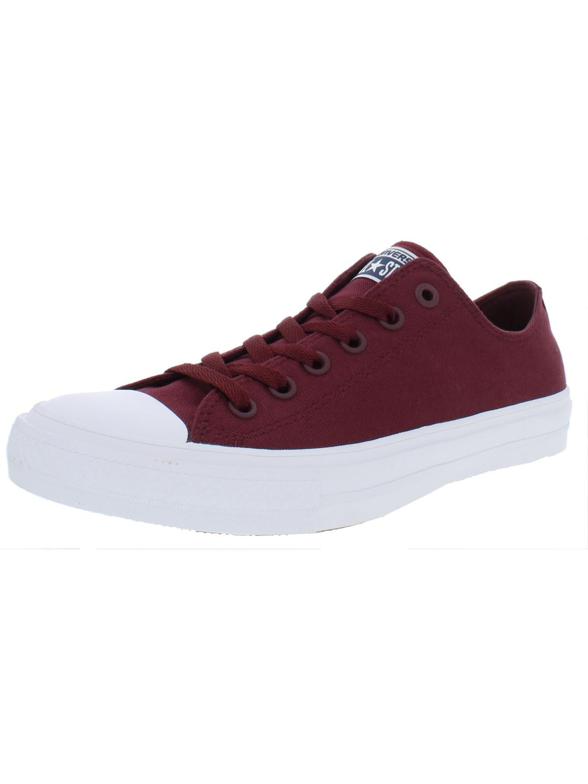 Converse Mens Canvas Low Top Casual Shoes Red 7.5 Medium (D)
