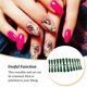 thumbnail image 4 of Qarigey Prensa para uñas postizas, cubierta completa, diseño puntiagudo extraíble, parche de manicura Artificial, pulido, herramientas de Arte de uñas Verde, 4 of 6
