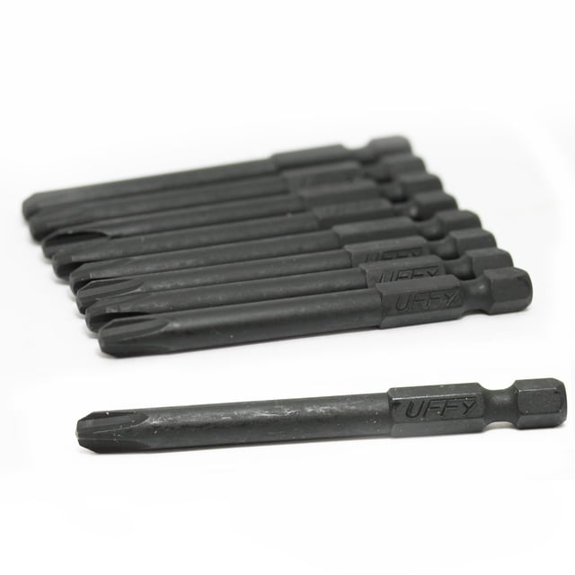 UFFY - 2-3/4 Pouces Pouces Phillips PH 3 Bits d'Impact Puissant 10 pack 1/4 Hex